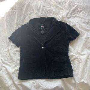 Vintage B.B Dakota Black Velvet Blazer